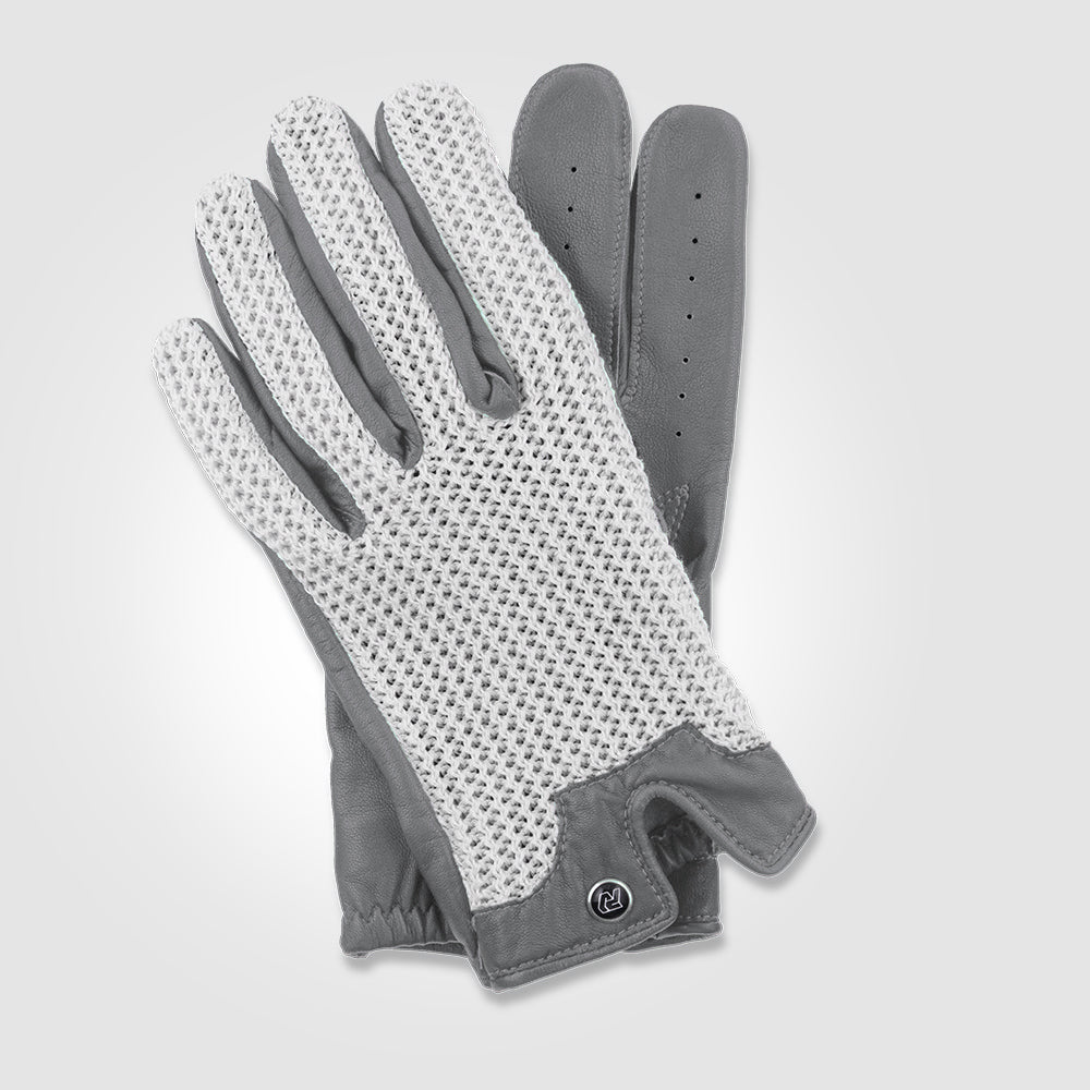 Stringback Driving Gloves | Leather & Cotton Driving Gloves | Autodromo Black / Medium